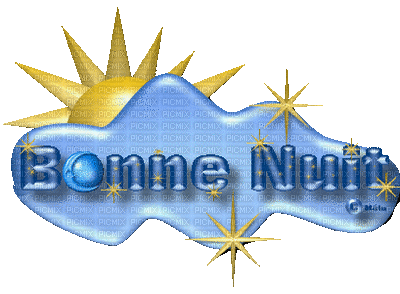 Bonne Nuit - Ingyenes animált GIF
