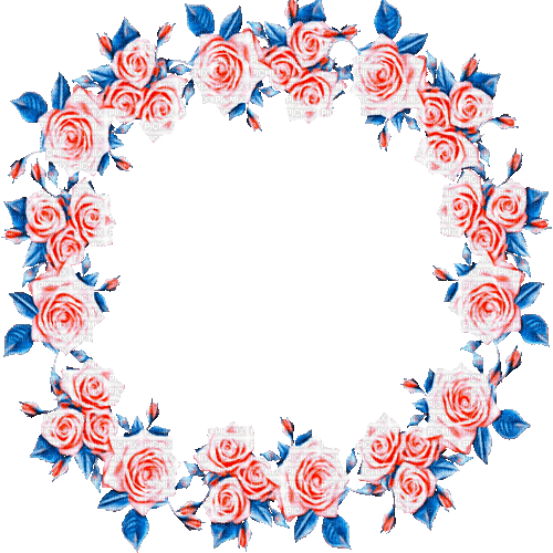 rahmen frame animated flowers milla1959 - Free animated GIF