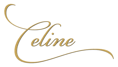 Celine Dion Text Gold - Bogusia - Free PNG - PicMix