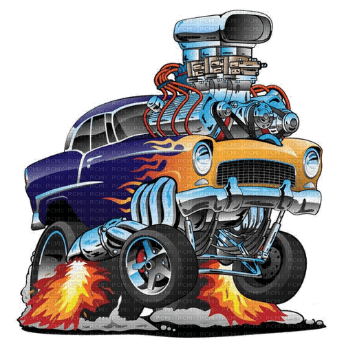 Hot Rod car - gratis png