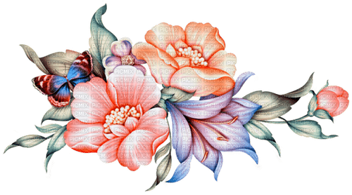 flowers milla1959 - 免费PNG