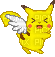 Flying angel pikachu - Darmowy animowany GIF