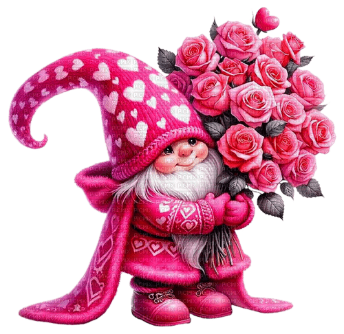 st.Valentine gnome by nataliplus - PNG gratuit