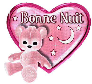 Bonne nuit cœur (stamp clem27) - Bezmaksas animēts GIF