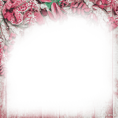 soave frame autumn   leaves  pink green - 免费PNG