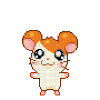 hamtaro blowing bubbles cute soft - Free animated GIF