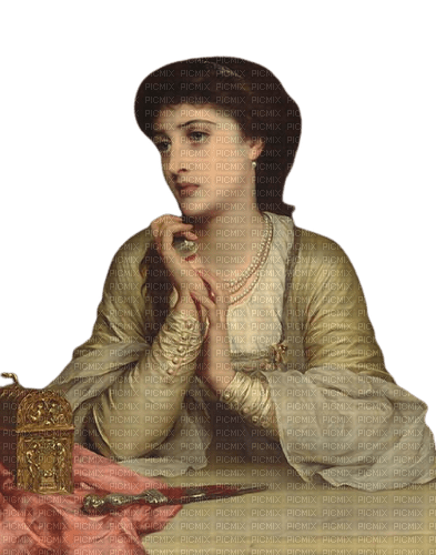 mournful woman with dagger - gratis png