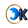 Lettre K Dolphin - 無料のアニメーション GIF