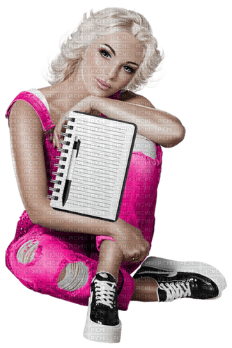 Woman. Notebook. Leila - δωρεάν png