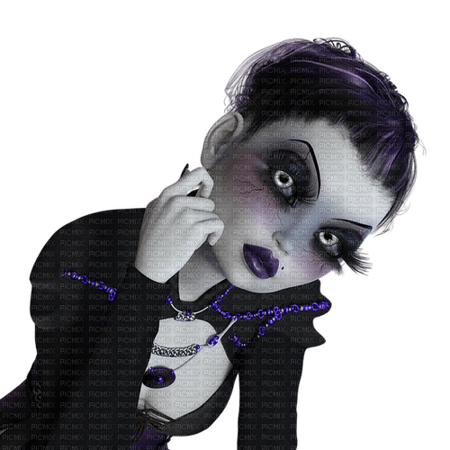 gothic woman black - δωρεάν png