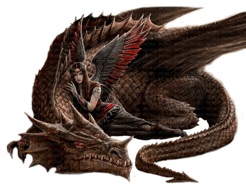 fantasy woman and dragon nataliplus - ücretsiz png