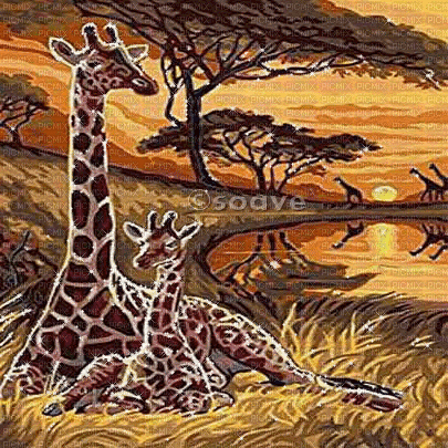 soave background animated africa  brown  animals - Бесплатный анимированный гифка