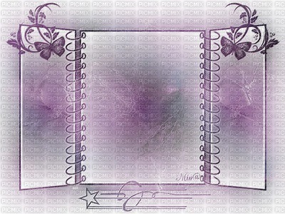 minou-frame-purple - png grátis