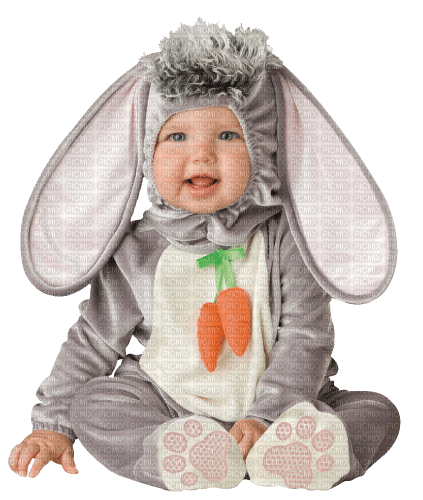 easter eggs rabbit baby deco - png ฟรี