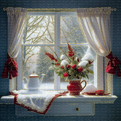 background, hintergrund, winter, window - Безплатен анимиран GIF