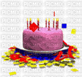 Birthday Party Cake - GIF animasi gratis