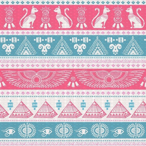 Pink/Teal egyptian background - Free PNG