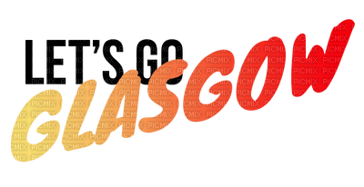 Kaz_Creations Logo Text Let's Go Glasgow - ücretsiz png