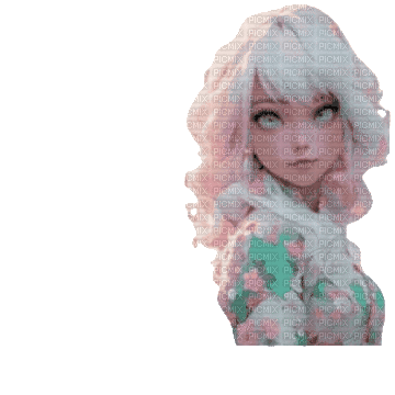 Femme Blanc Rose Vert) - GIF animasi gratis