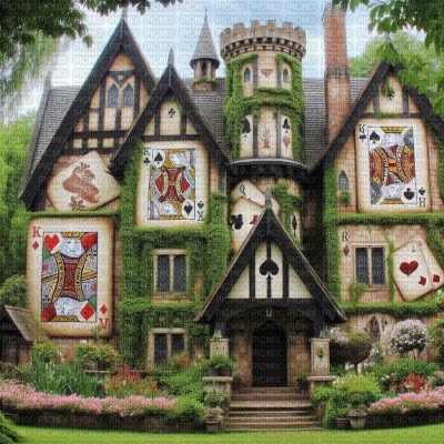Playing Card Castle - ingyenes png