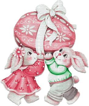 soave deco easter bunny easter eggs friends - zdarma png