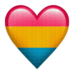Pan Pride emoji heart - kostenlos png