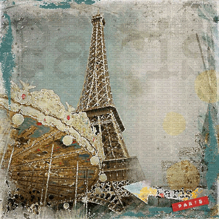 dolceluna animated background Paris - Darmowy animowany GIF