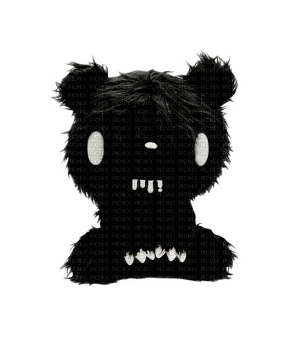 black gloomy bear - nemokama png