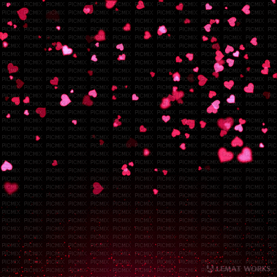 Pink and Purple falling Hearts - GIF เคลื่อนไหวฟรี
