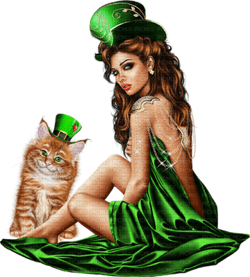 St. Patrick woman - png gratuito