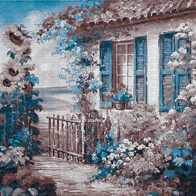 soave background animated vintage  blue brown - 免费动画 GIF