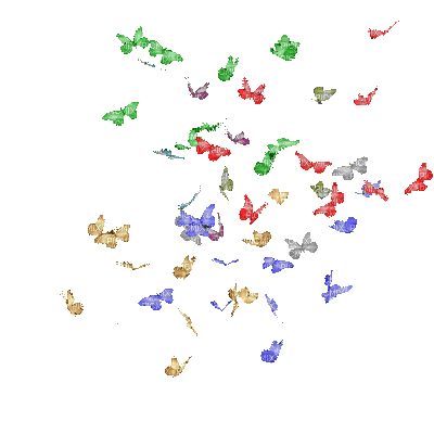 butterfly papillon schmetterling - GIF animate gratis