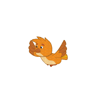 Oiseaux Orange:) - GIF animé gratuit