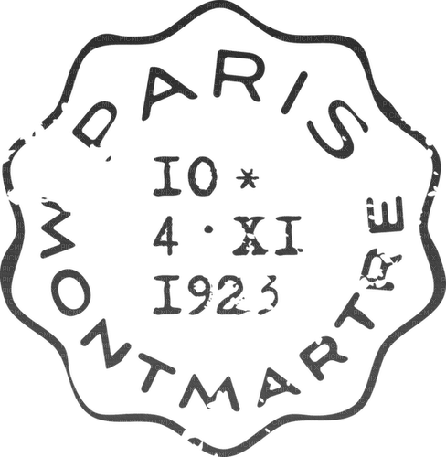 Paris Stamp - Bogusia - ilmainen png