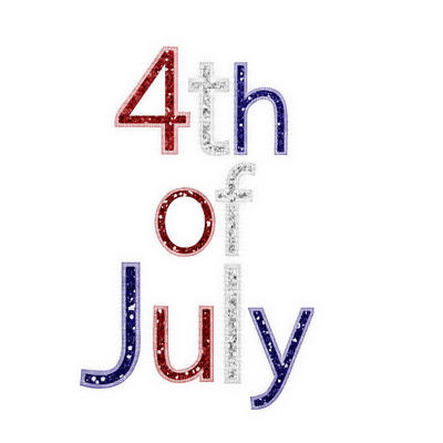 Kathleen Reynolds 4th July American USA Text Logo - PNG gratuit
