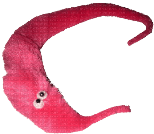 pink worm on a string - zdarma png