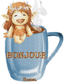 gif bonjour - Бесплатный анимированный гифка