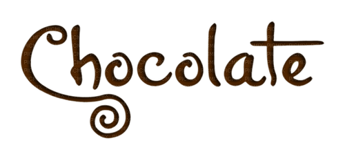 Chocolate.Text.brown.Victoriabea - nemokama png