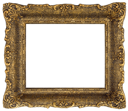 wood baroque frame - darmowe png