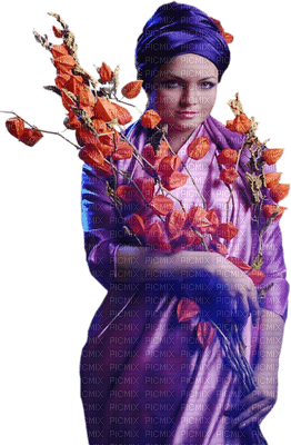 loly33 femme  woman  flower - 免费PNG