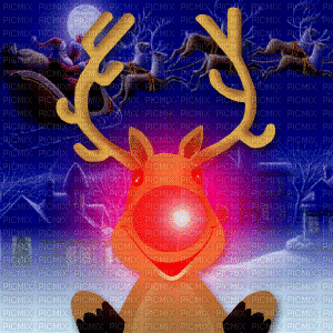 Rudolph - GIF animasi gratis