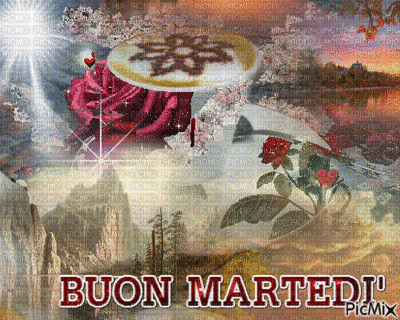 buon martedì - Бесплатный анимированный гифка