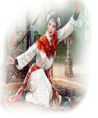warrior woman asian guerrier femme asiatique - png ฟรี