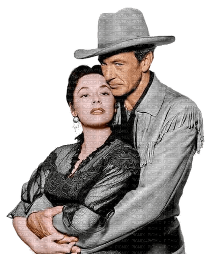 western (Ruth Roman et Gary Cooper) - PNG gratuit