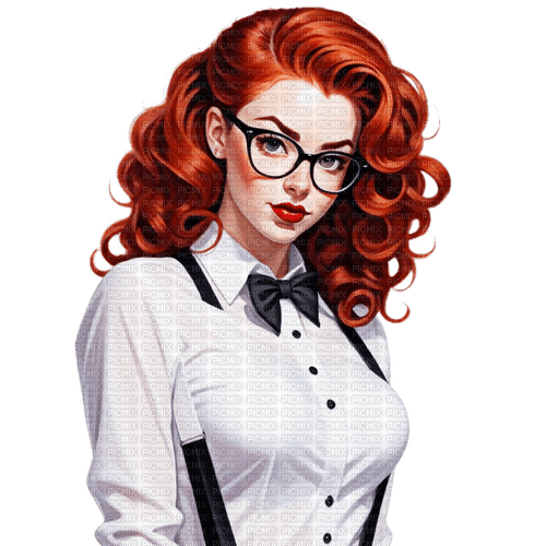 ♡§m3§♡ red pinup glasses female - 免费PNG