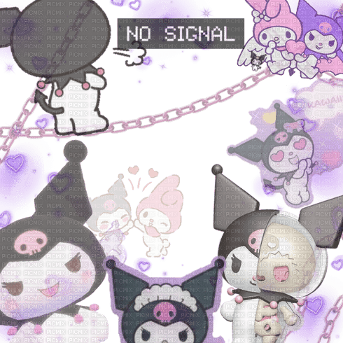 Kuromi Frame (Created With PicsArt) - kostenlos png