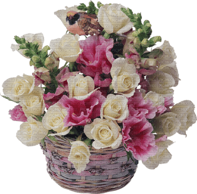 корзина цветов - png grátis