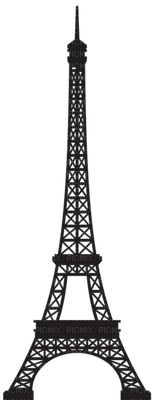 Kaz_Creations Valentine Deco Love Silhouettes Silhouette Eiffel Tower - png ฟรี