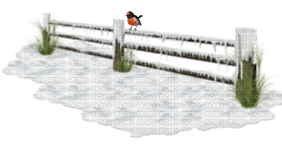 vinter-staket-snö - kostenlos png