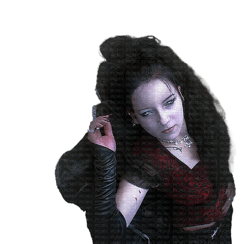 gothic woman dolceluna red - PNG gratuit